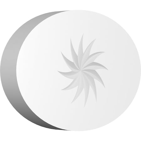 Ekena Millwork Standard Dalton Spiral Rosette With Square Edge, 8"W x 5 1/4"H x 1"P ROSP080X053X100DAL12